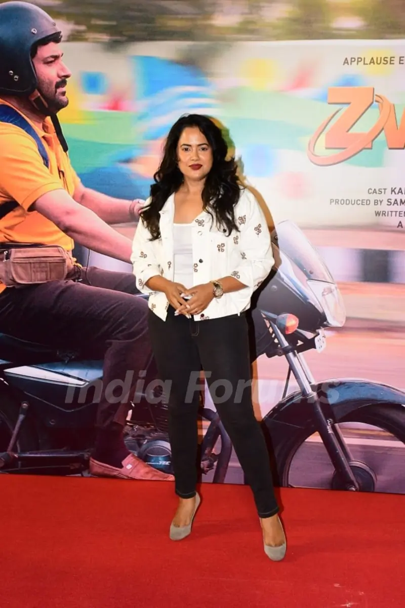 Sameera Reddy attend the premiere of Zwigato