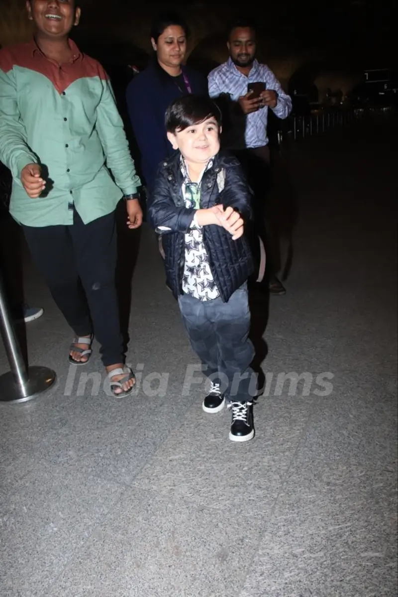 Abdu Rozik snapped at the Mumbai airport