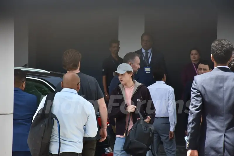Tom Holland snapped at Kalina airport 