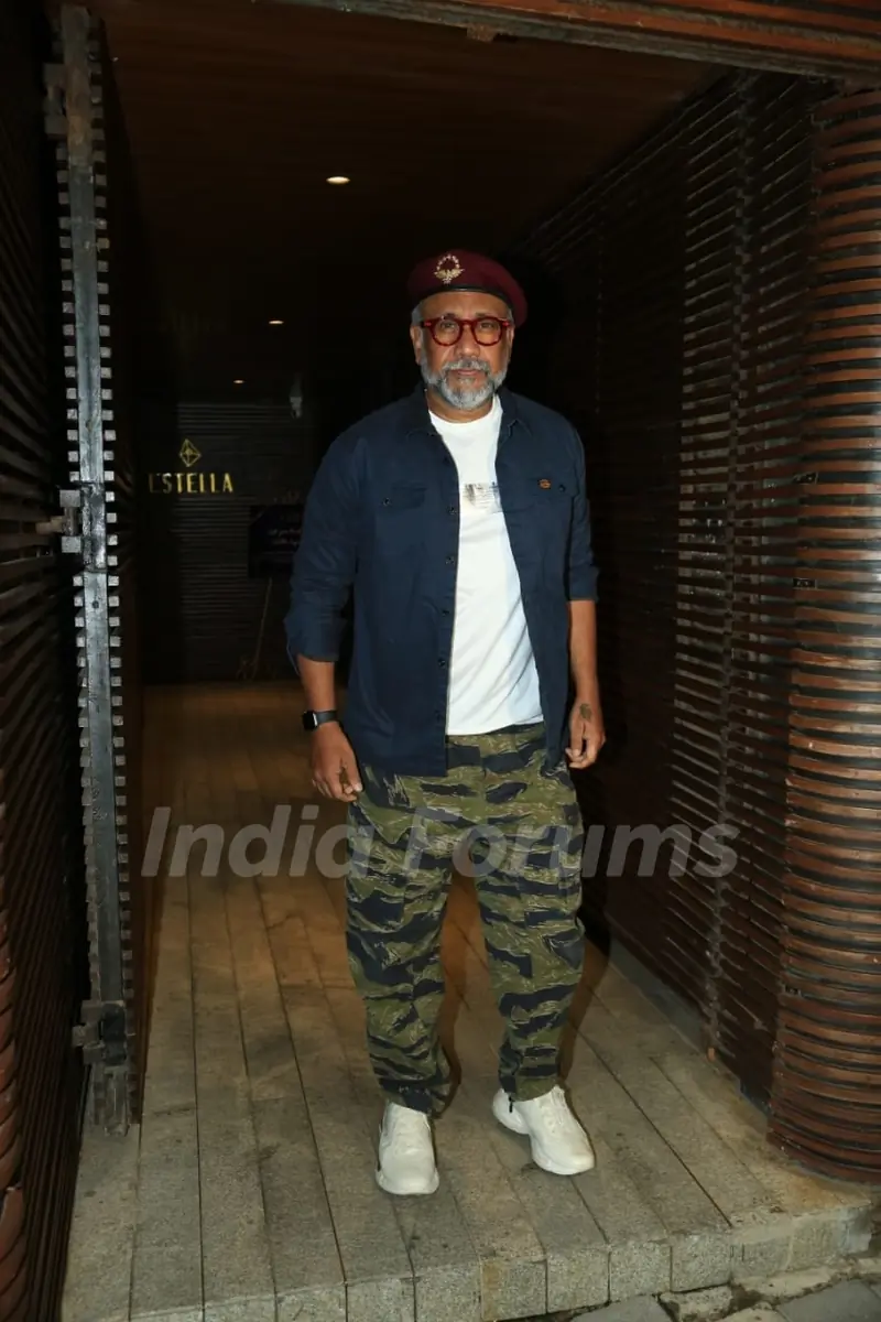 Anubhav Sinha snapped for a get together in Juhu