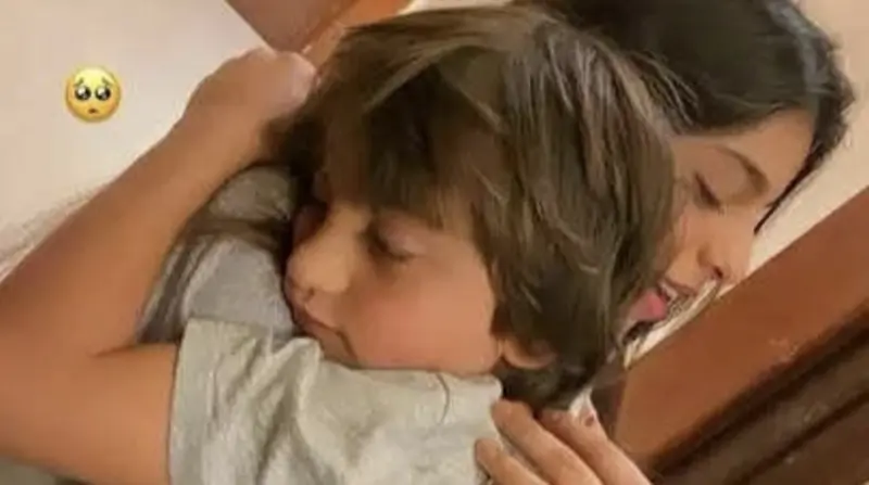 Suhana and AbRam Khan