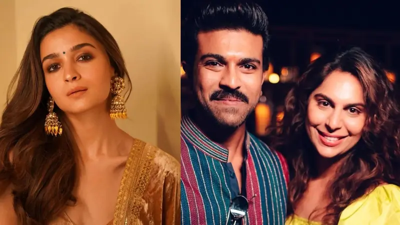 Alia Bhatt, Ram Charan and Upasana
