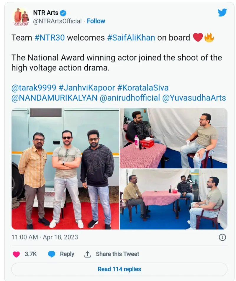 Jr. Ntr and Saif Ali Khan 