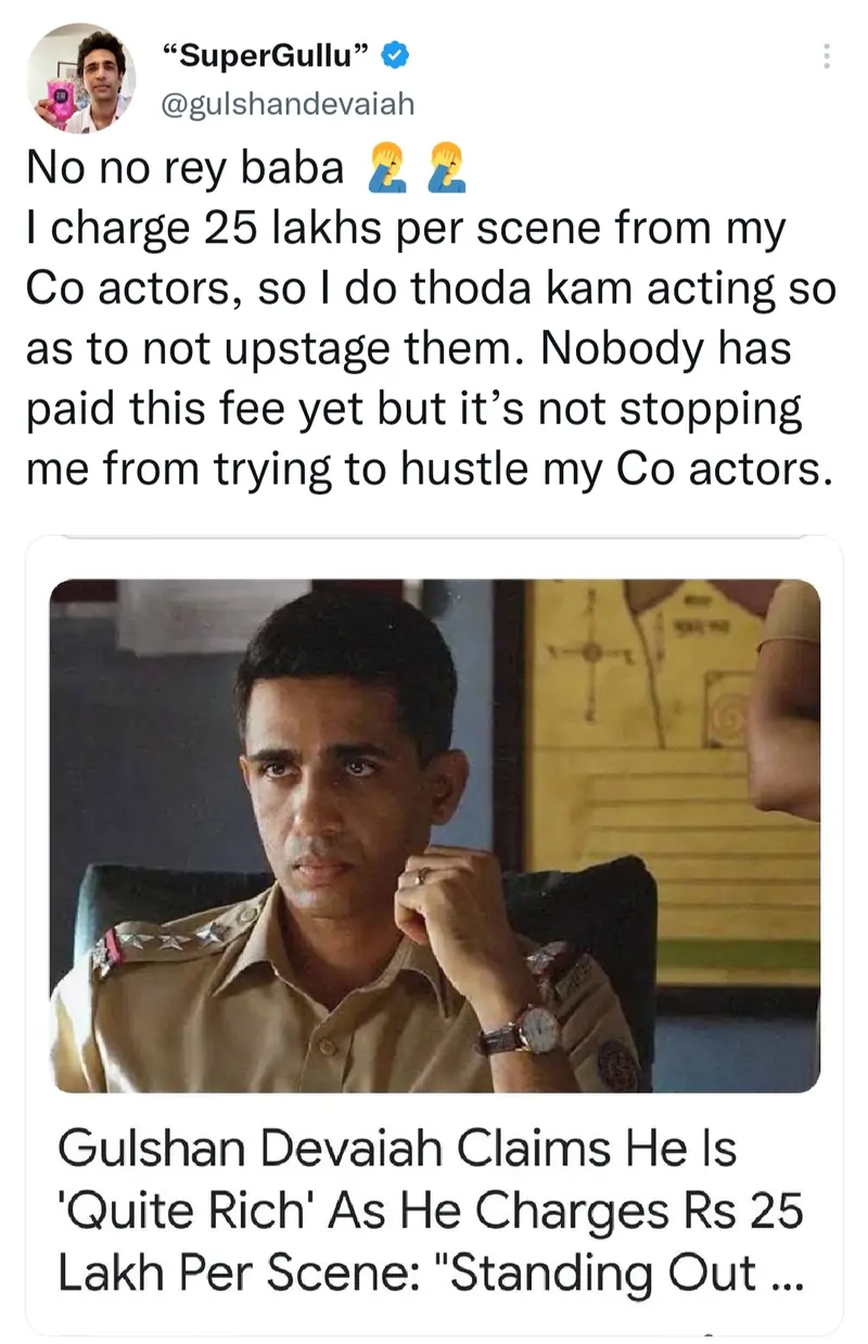 Gulshan Devaiah Twitter