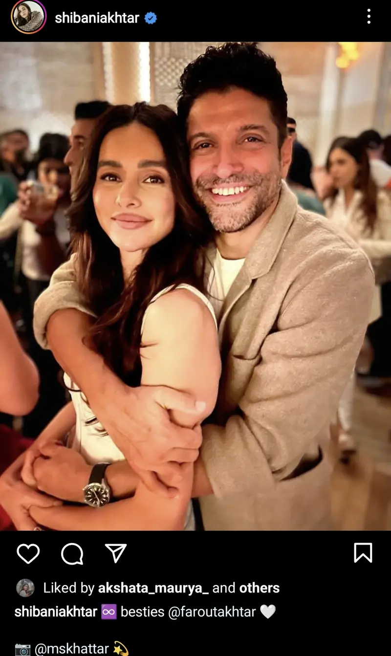 Shibani Dandekar's Instagram post 