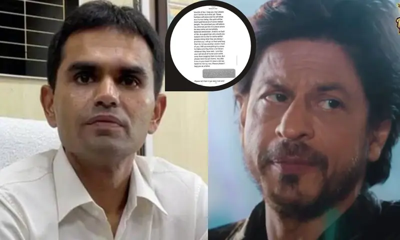 Sameer Wankhede and Shahrukh Khan
