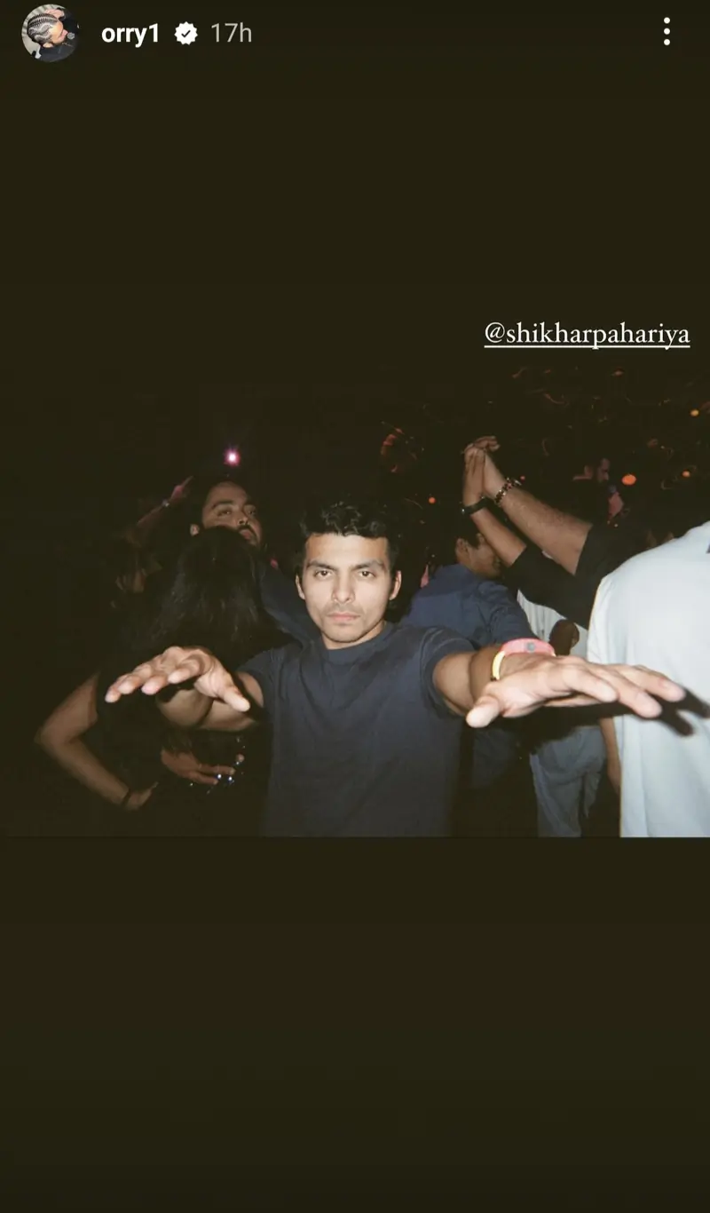 Orry's Instagram story 