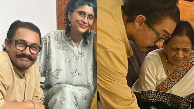 Aamir Khan, Kiran Rao and Zeenat Hussain 