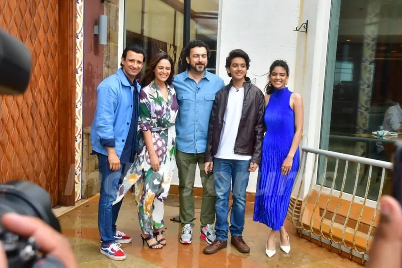 Sharman Joshi, Mona Singh and Sahil Sangha promote their web series ‘Kafas’ in the city
