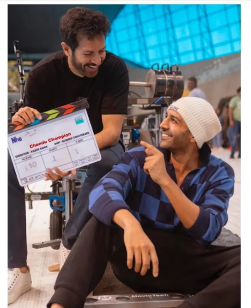Kartik Aaryan and Kabir Khan