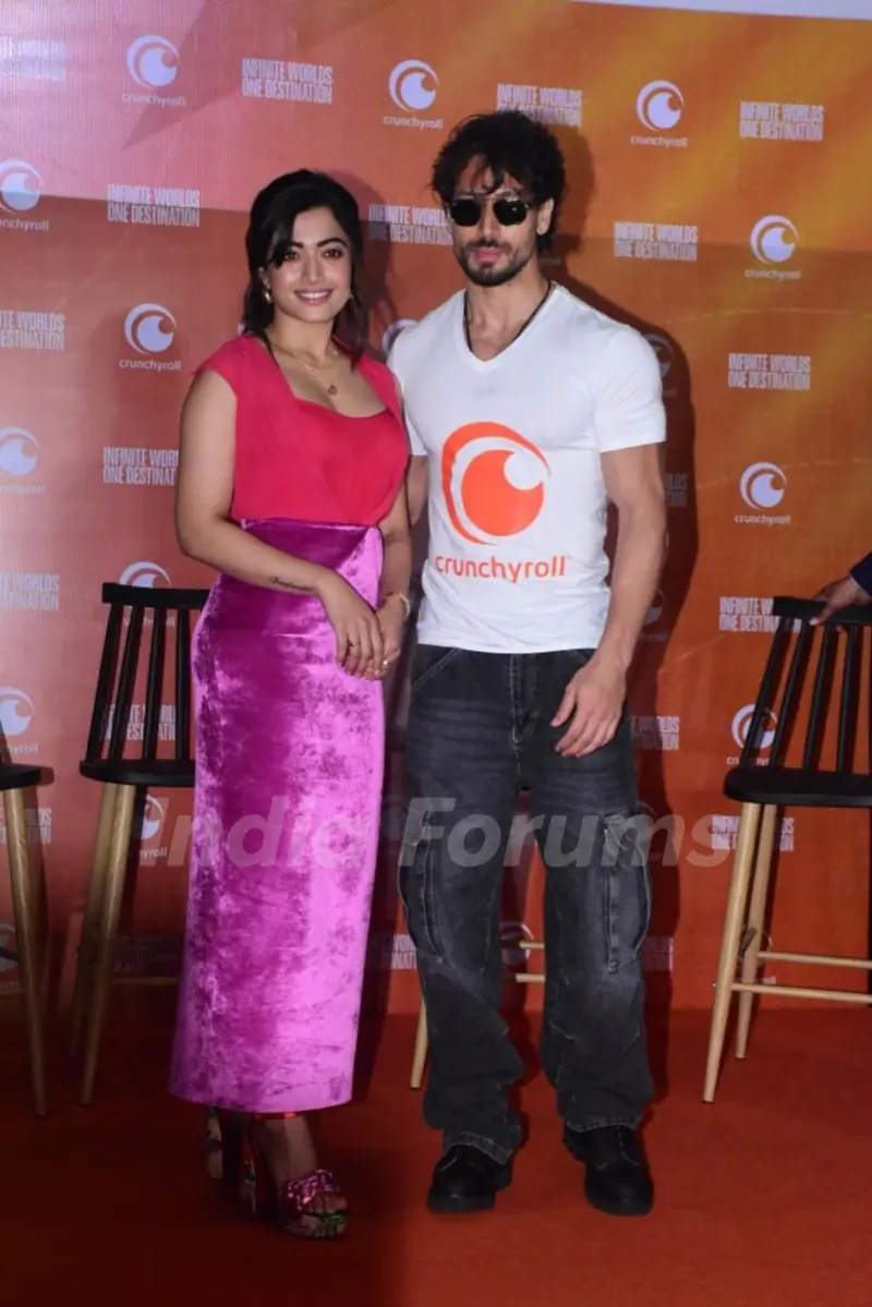Tiger Shroff and Rashmika Mandanna attend Crunchyroll app launch in Mumbai