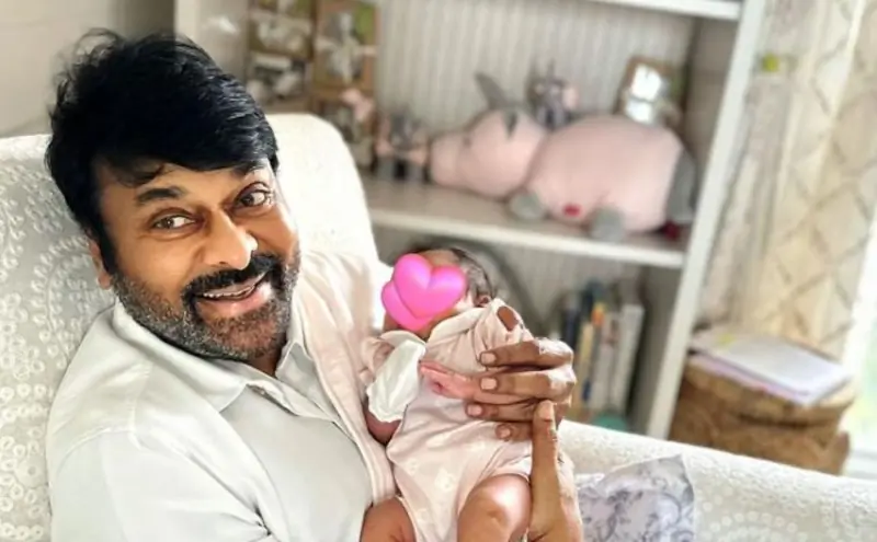 Chiranjeevi with Klin Kaara