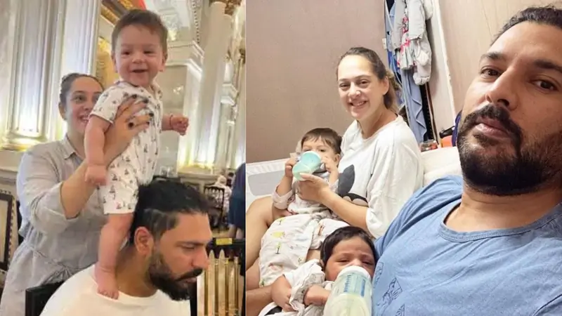 Yuvraj Singh and Hazel Keech