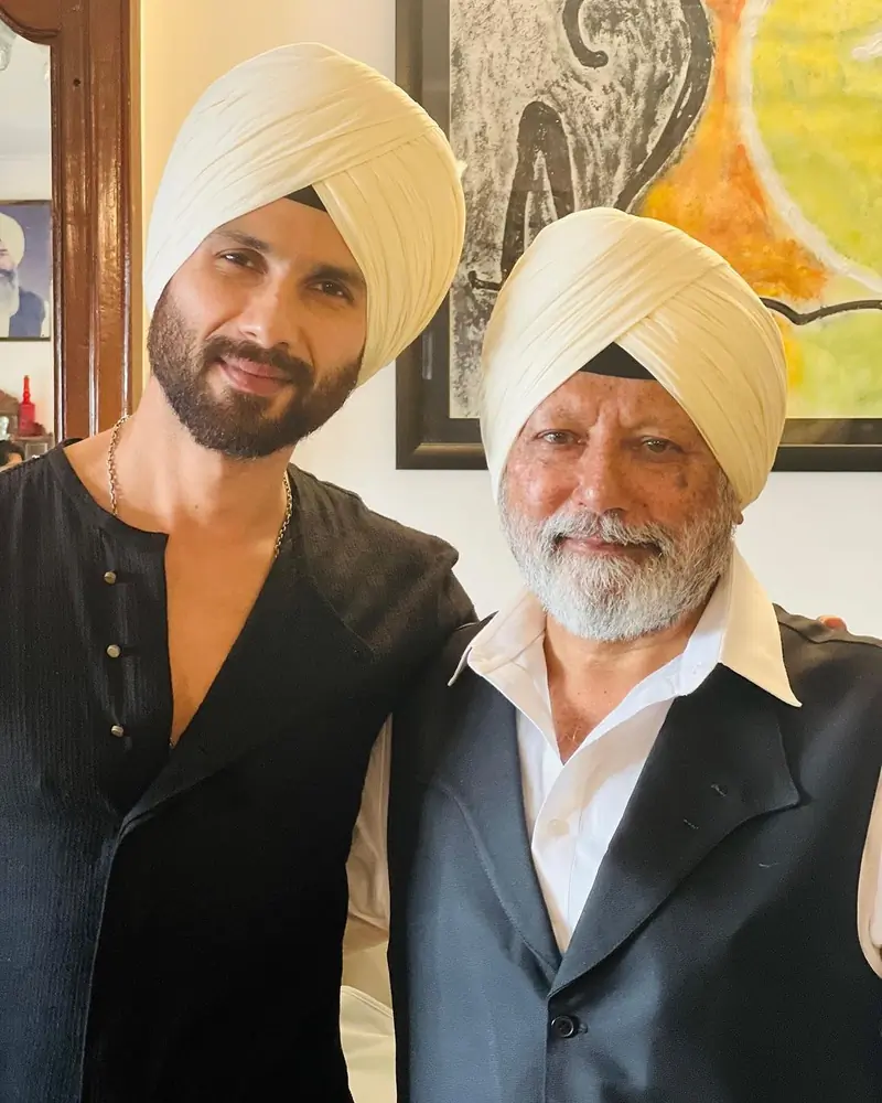 Shahid and Pankaj Kapur