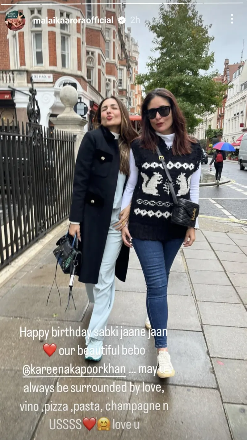 Malaika Arora's Instagram story 