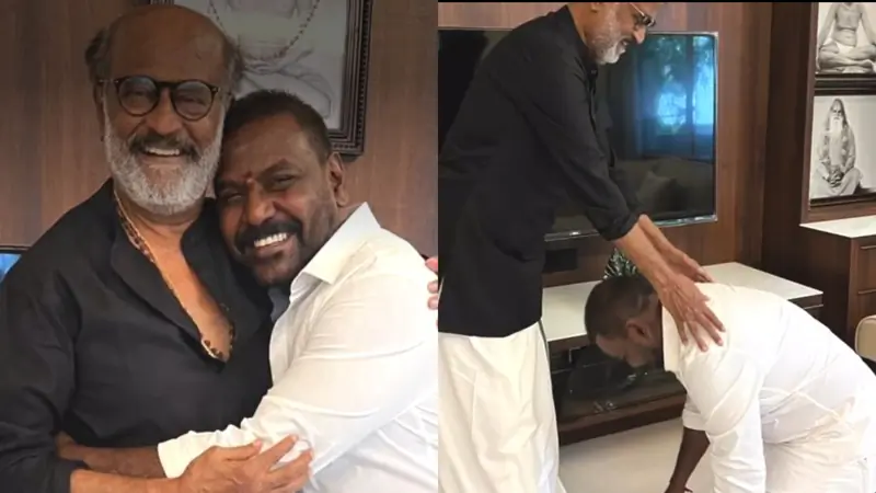 Rajinikanth and Raghava Lawrence 
