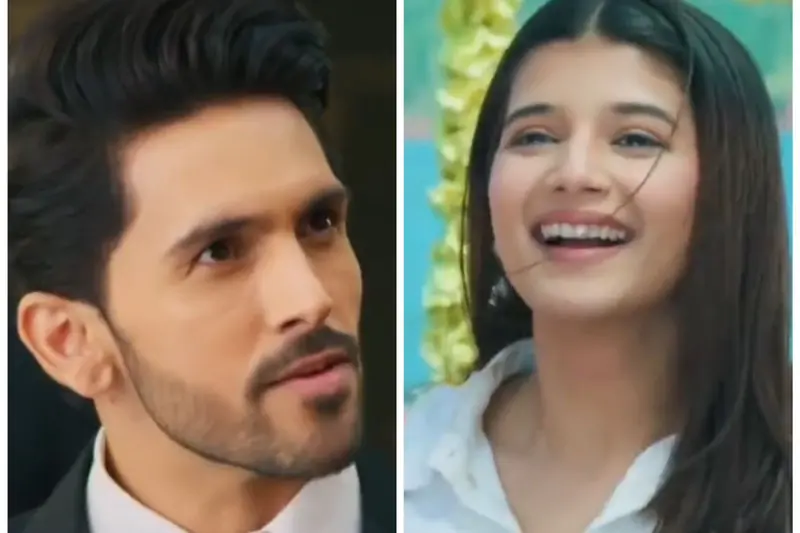 Shehzada Dhami and Samridhii Shukla as Armaan and Abhira in Yeh Rishta Kya Kehlata Hai. 