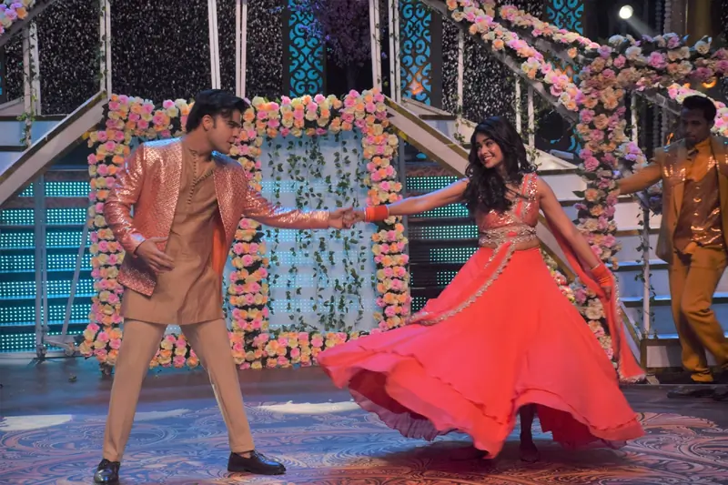 Krishna Kaul and Mugdha Chapekar from Kumkum Bhagya.
