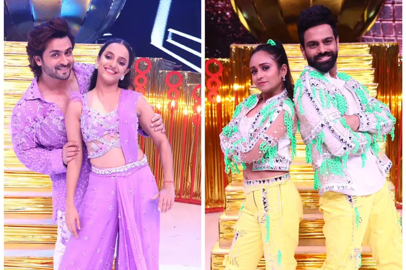 Shoaib Ibrahim and Sreeram Chandra with their choreographers