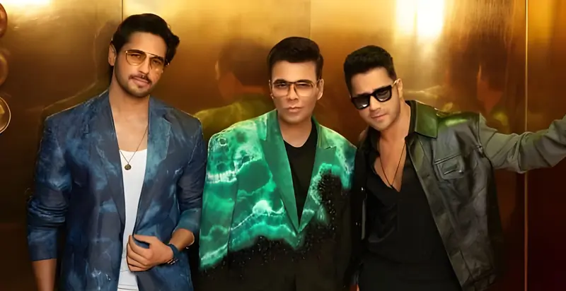 Sidharth Malhotra, Karan Johar and Varun Dhawan
