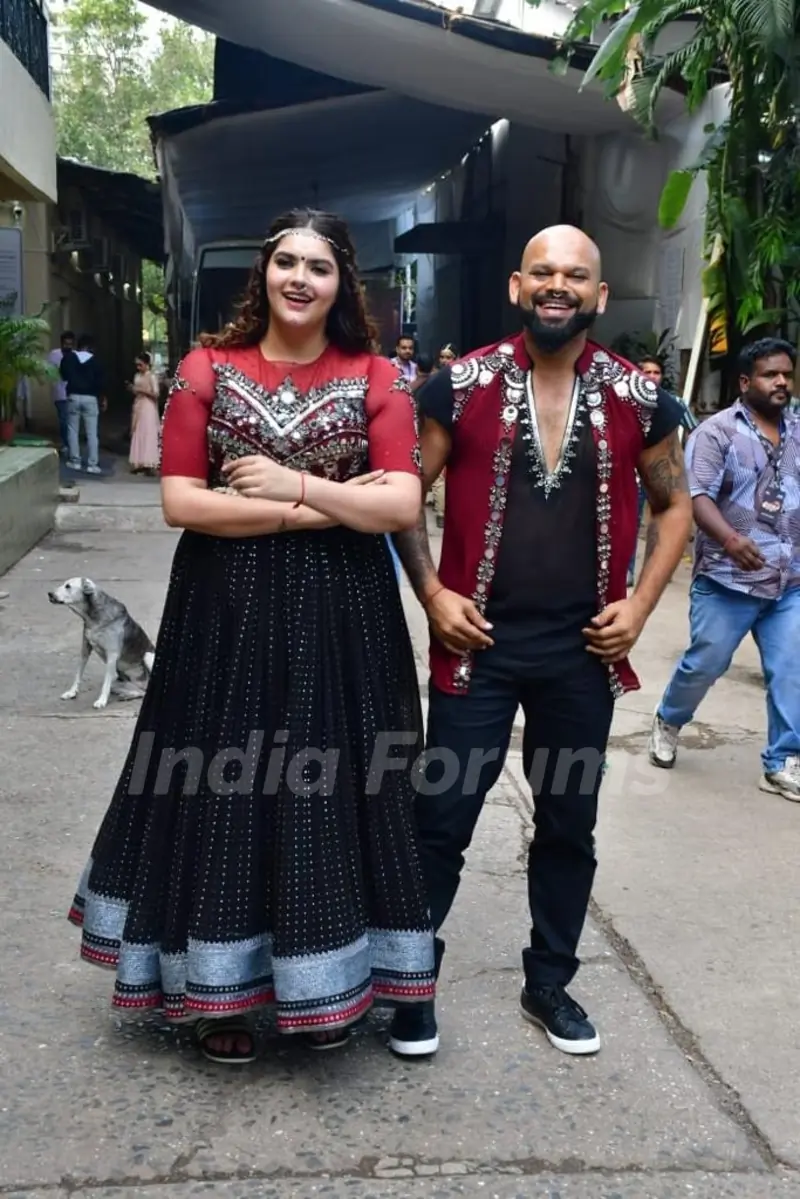 Anjali Anand with choreographer pictures from upcoming episode of Jhalak Dikhhla Jaa 11