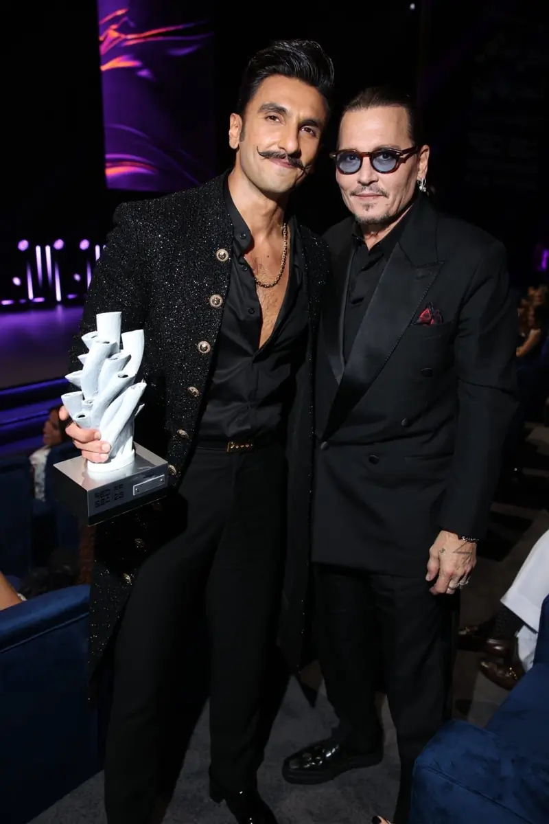 Ranveer Singh and Johnny Depp