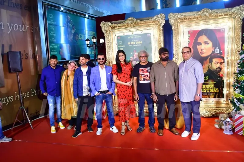Katrina Kaif, Sanjay Kapoor, Sriram Raghavan, Ramesh Taurani and Vijay Sethupathi snapped at Merry Christmas press conference
