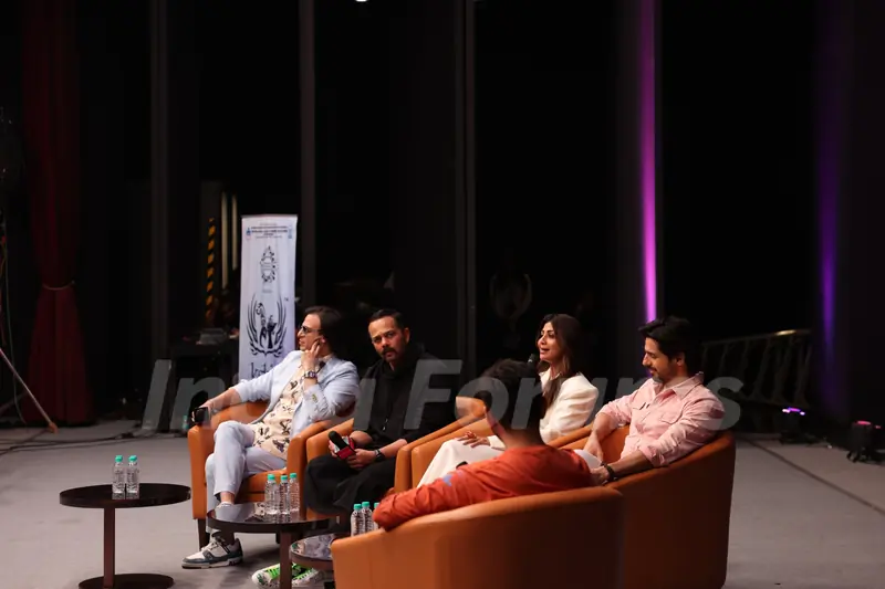 Vivek Oberoi, Shilpa Shetty, Rohit Shetty and Sidharth Malhotra snapped promoting their upcoming film Indian Police Force at Kshitij Fest