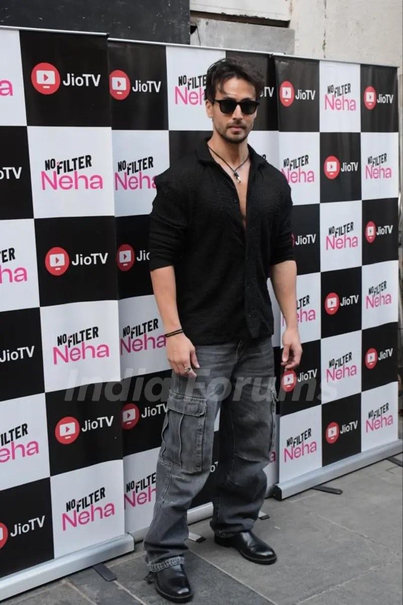 Tiger Shroff spotted at No Filter Neha recording