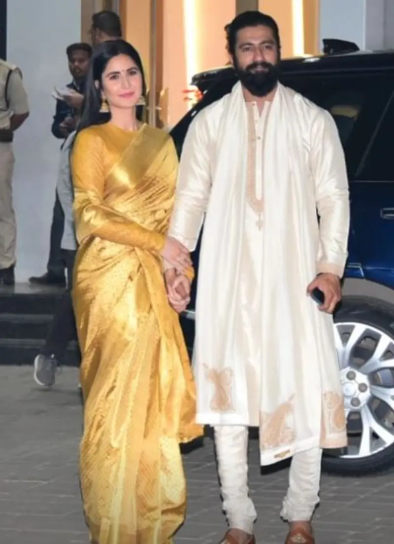 Vicky Kaushal and Katrina Kaif, along with Ranbir Kapoor and Alia Bhatt, embarked on a spiritual journey to Ayodhya for the historic Ram Mandir Pran Pratishtha.