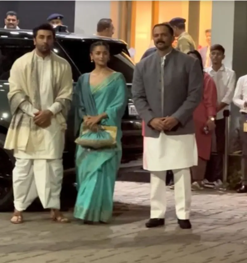 Vicky Kaushal and Katrina Kaif, along with Ranbir Kapoor and Alia Bhatt, embarked on a spiritual journey to Ayodhya for the historic Ram Mandir Pran Pratishtha.