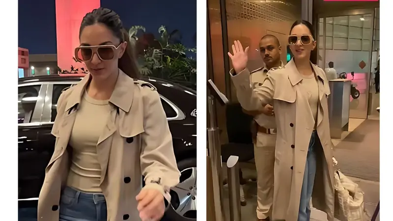 Kiara Advani has once again left fans in awe with her recent airport appearance, effortlessly combining style and comfort. 