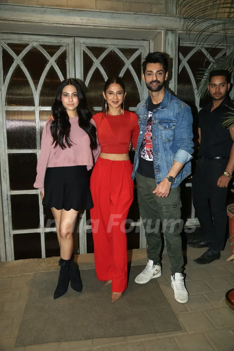 Jennifer Winget, Karan Wahi and Reem Shaikh  spotted at the launch party of Raisinghani Vs Raisinghani