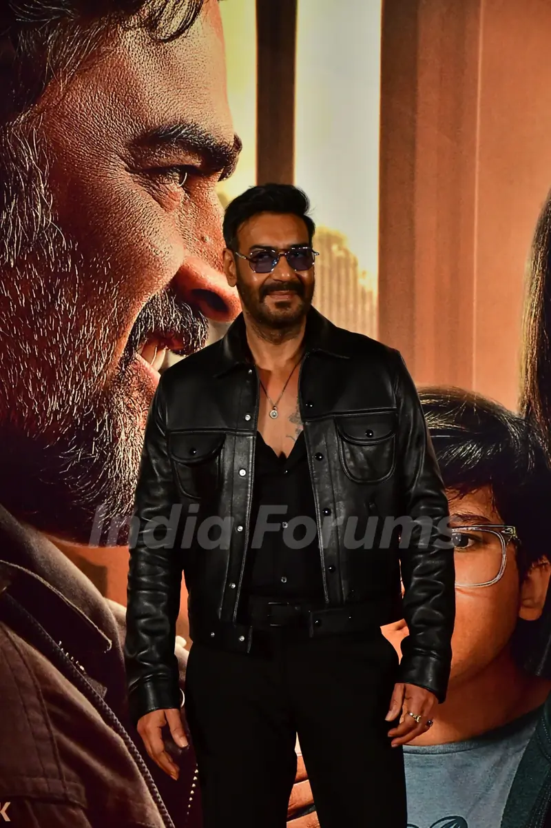 Ajay Devgn spotted at the trailer launch of 'Shaitaan'