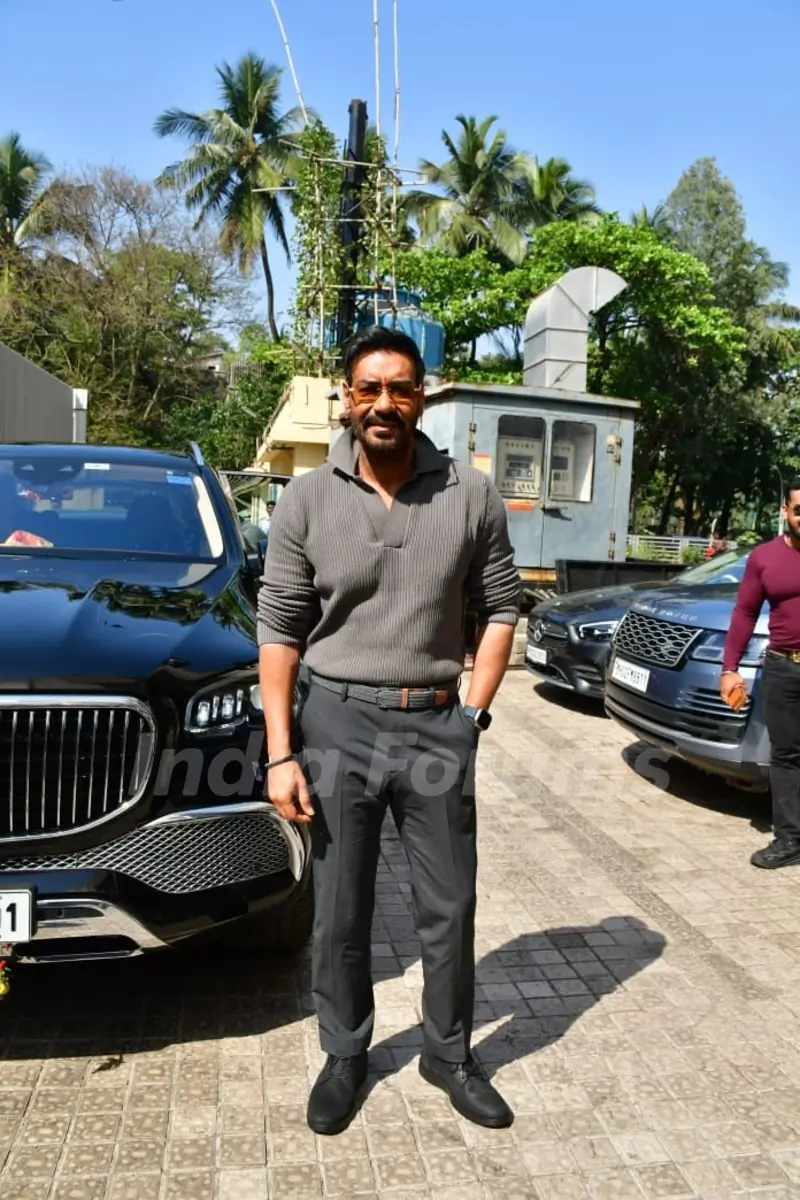 Ajay Devgn snapped at Maidaan trailer launch