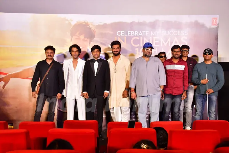 Sharad Kelkar and Rajkummar Rao snapped at the Trailer launch of Srikanth