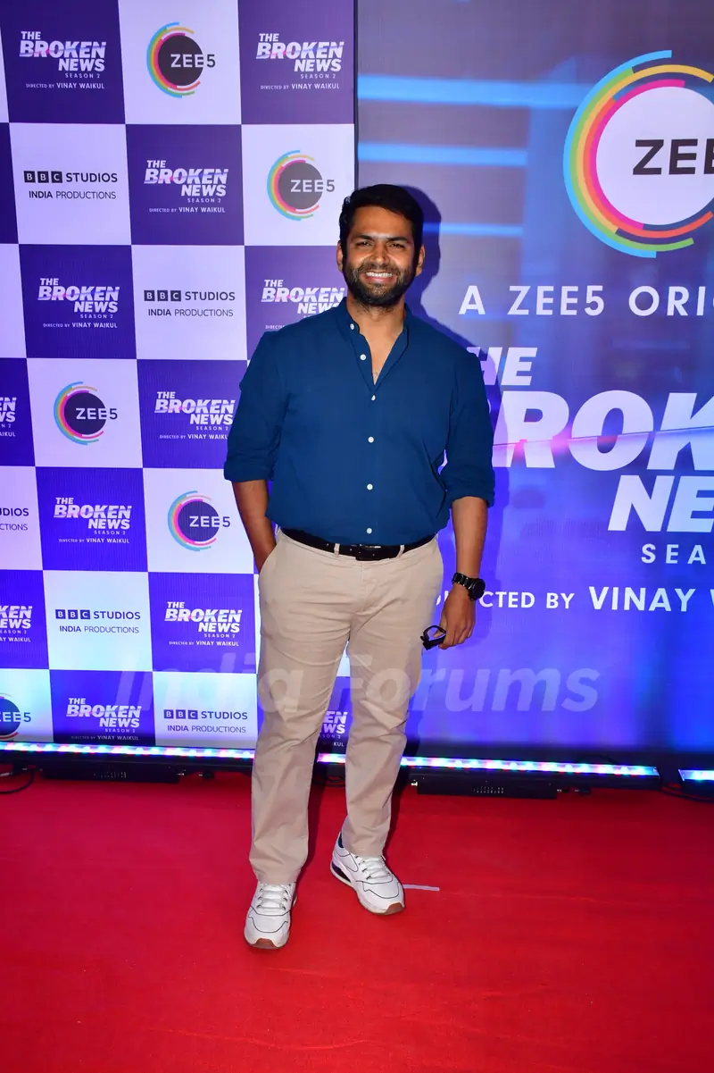Sharib Hashmi attend the screening of Broken News 2