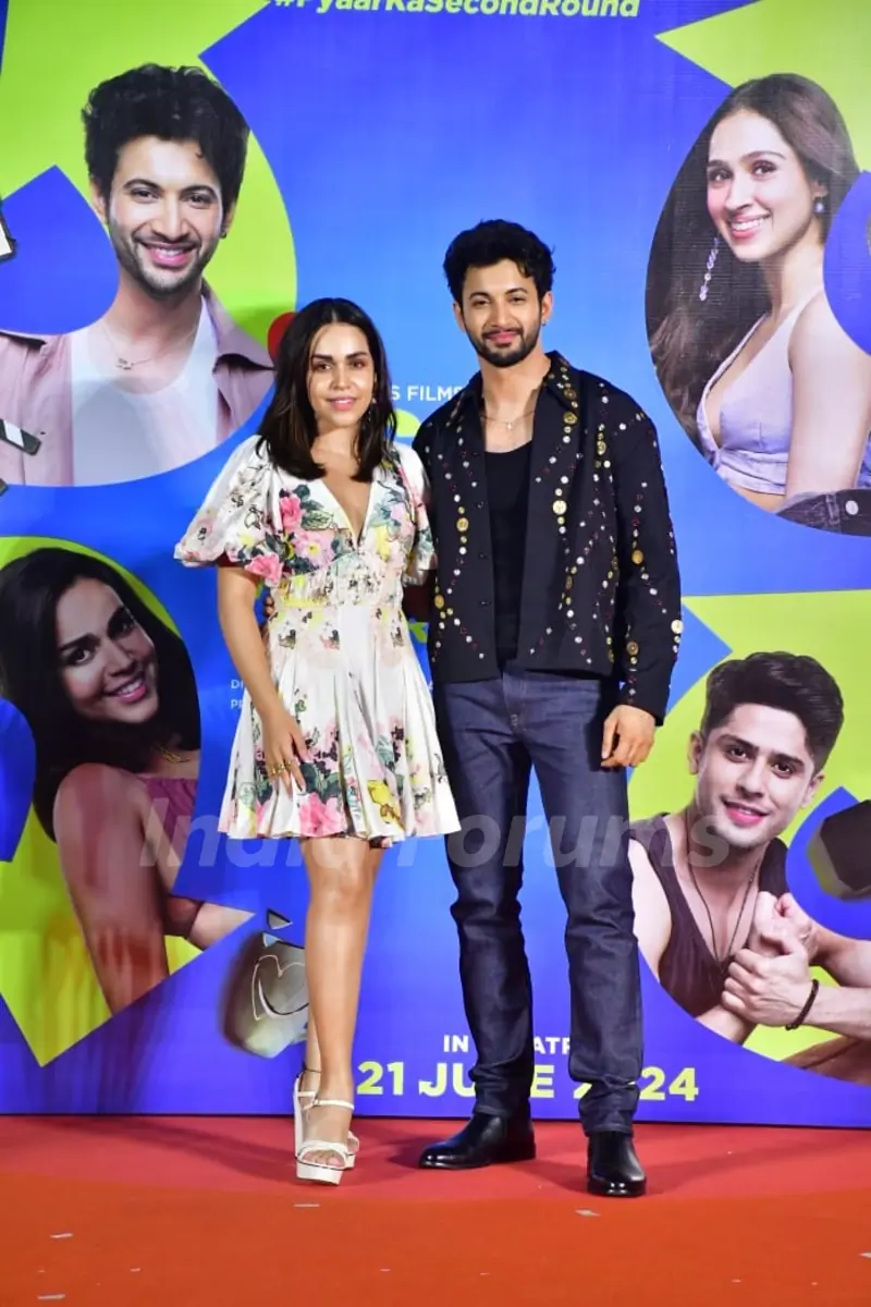 Rohit Saraf and Naila Grrewal snapped for the Title Track Launch of Ishq Vishq Rebound