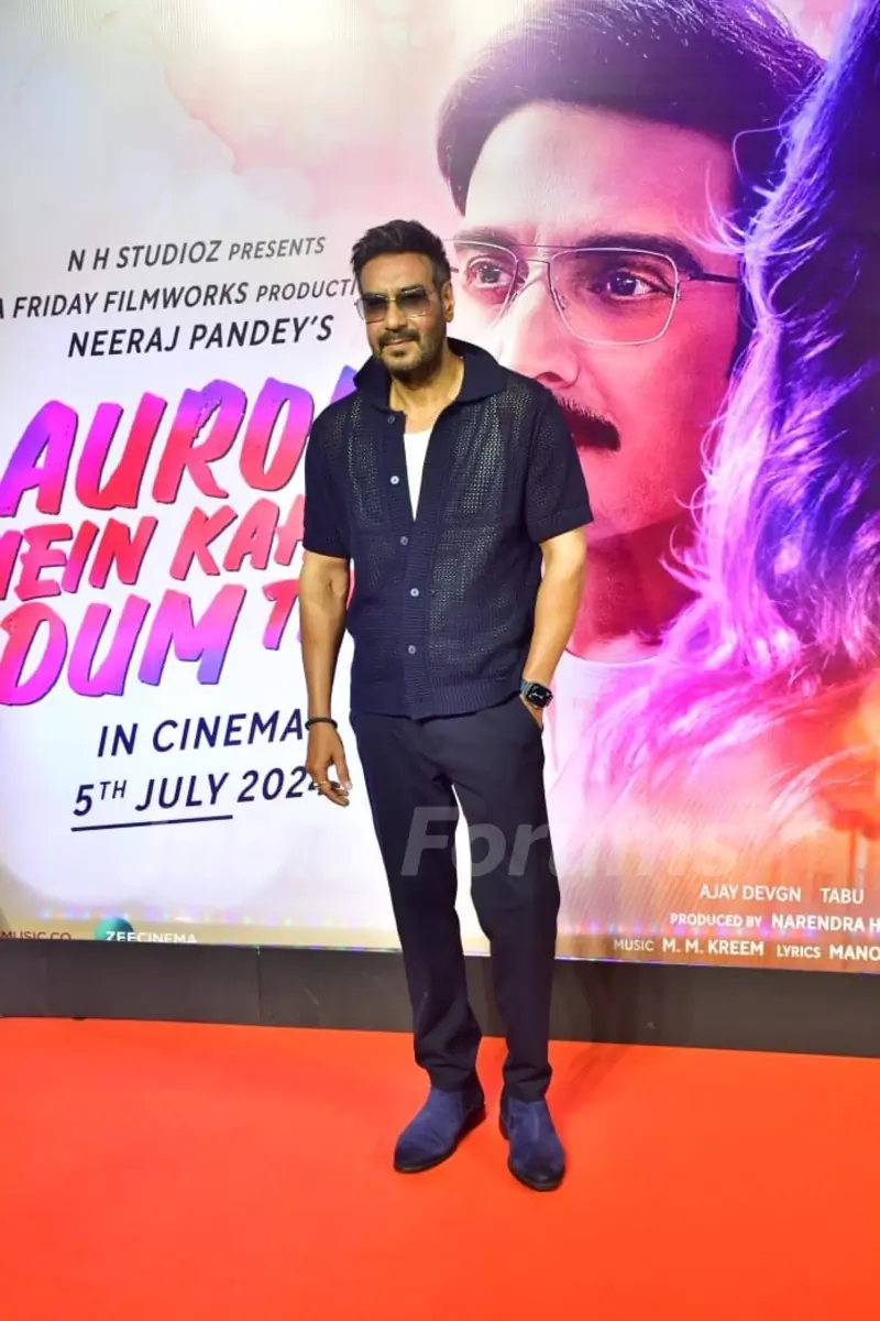 Ajay Devgn attend Auron Mein Kahan Dum Tha trailer launch