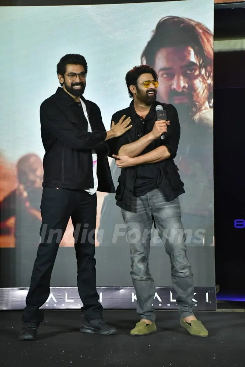Rana Daggubati and Prabhas snapped at the Kalki 2898 AD Event 