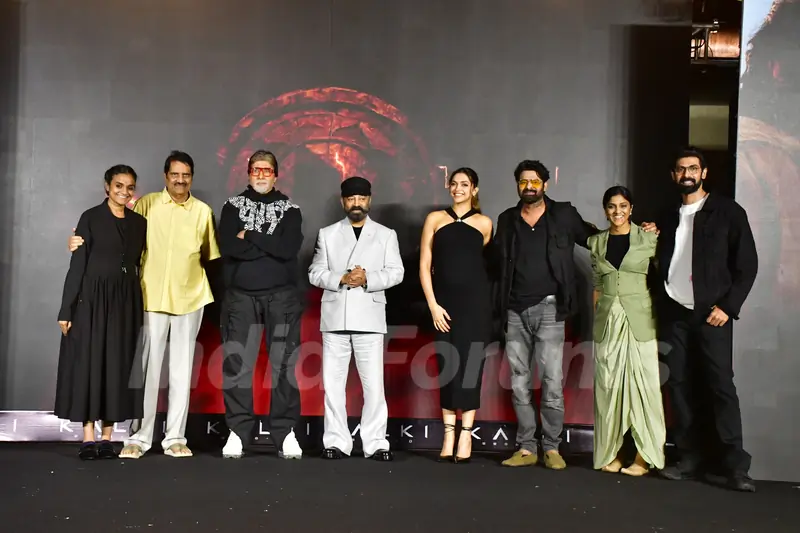 Amitabh Bachchan, Kamal Haasan, Deepika Padukone, C Aswini Dutt, Rana Daggubati and Prabhas snapped at the Kalki 2898 AD Event