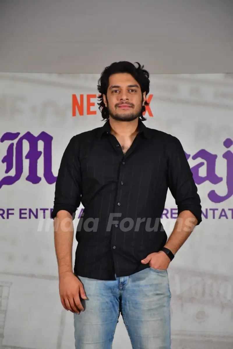 Junaid Khan and Jaideep Ahlawat attend the Maharaj press conferance