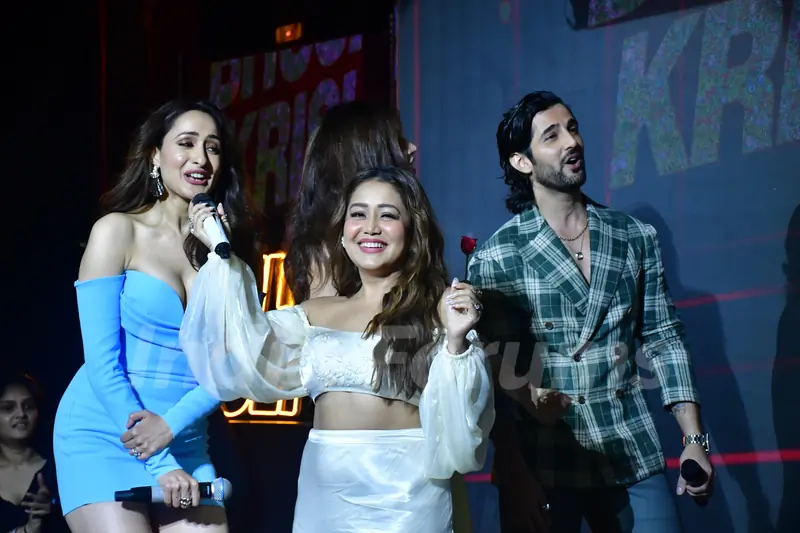 Aditya Seal, Neha Kakkar and Pragya Jaiswal  snapped at ‘Hauli Hauli’ song launch from Khel Khel Mein
