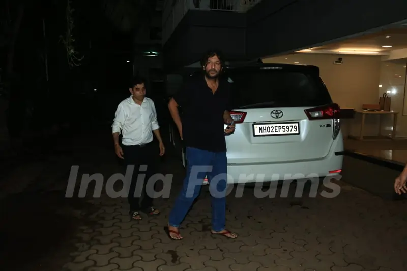 Chunky Panday  snapped at Farah Khan's Residence