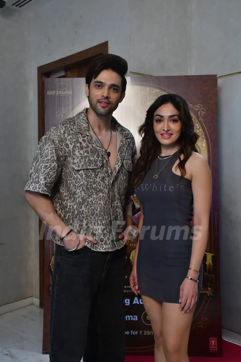 Parth Samthaan and Khushalii Kumar snapped promoting their film Ghudchadi