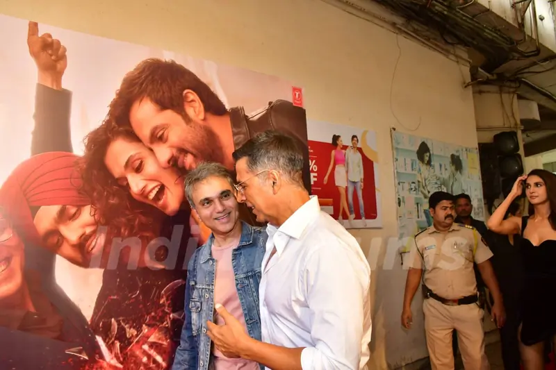 Akshay Kumar snapped at the trailer launch of Khel Khel Mein