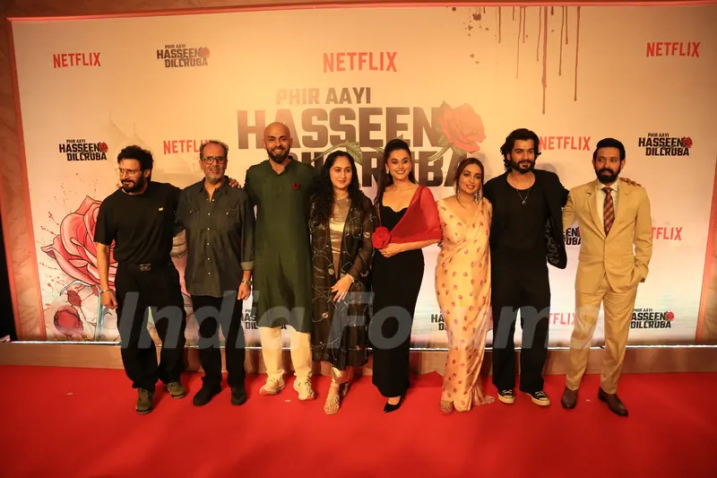 Jimmy Sheirgill, Vikrant Massey, Taapsee Pannu, Sunny Kaushal and Anand L Rai snapped at the screening of Phir Aayi Hasseen Dillruba