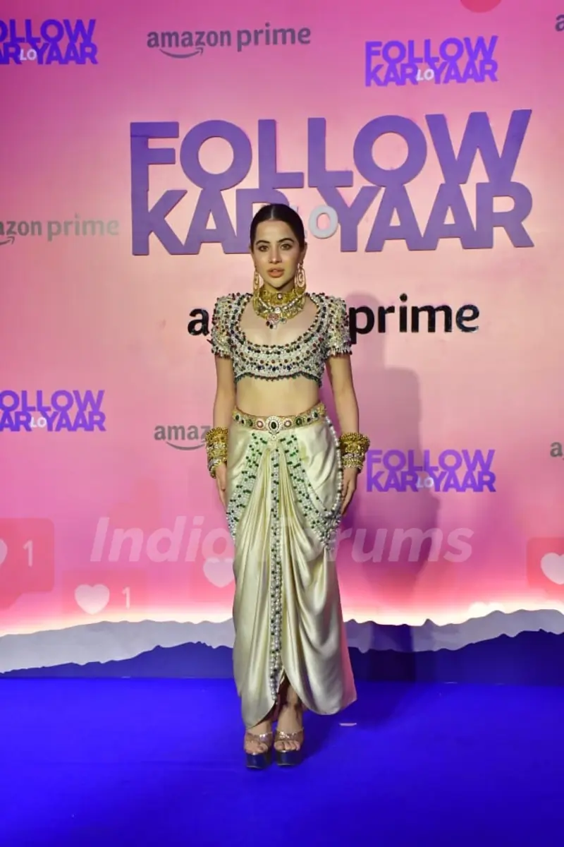 Uorfi Javed snapped at the premiere of 'Follow Kar Lo Yaar'