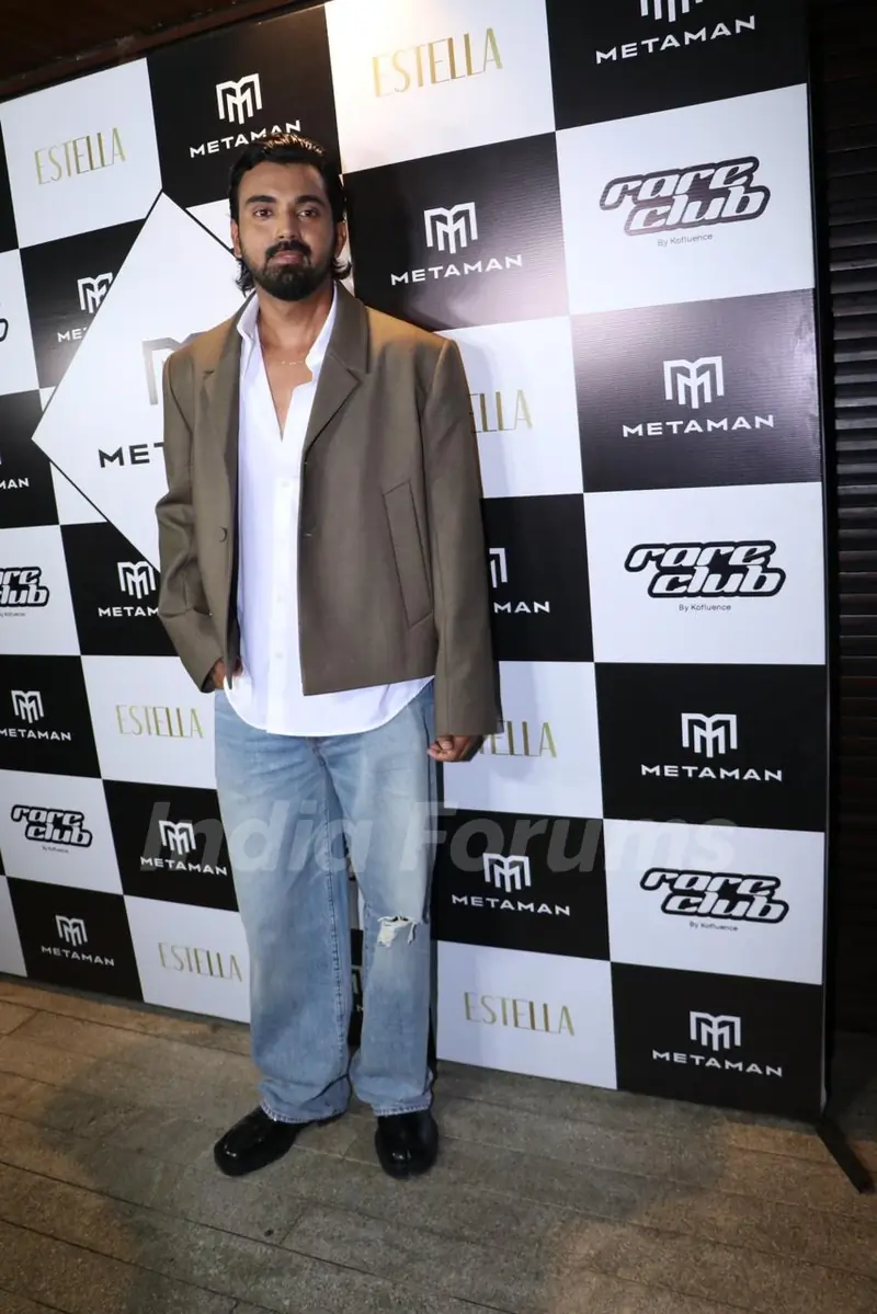 KL Rahul snapped at the Metaman perfume event launch