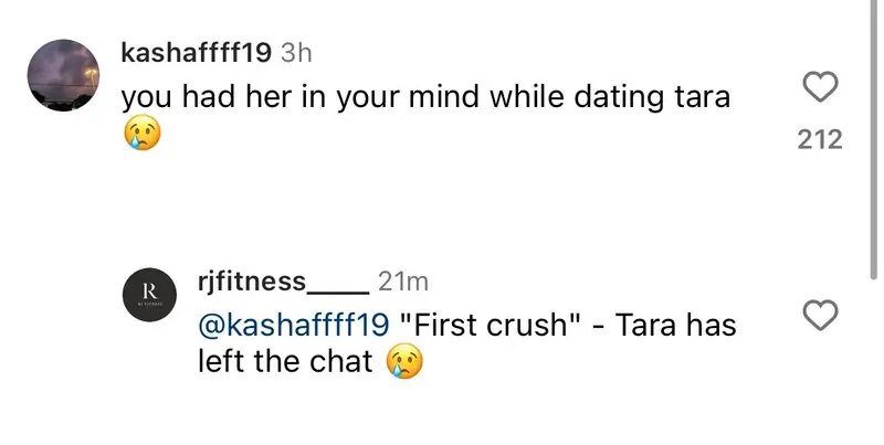 Aadar Jain's 'First Crush' comment sparks debate, Netizens react "First Crush- Tara has left the chat"